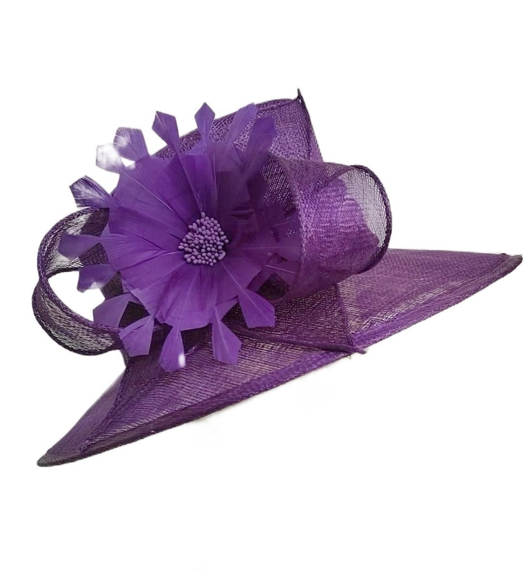 Women's Derby Tea Party 100% Sinamay Fascinator Hat 5001