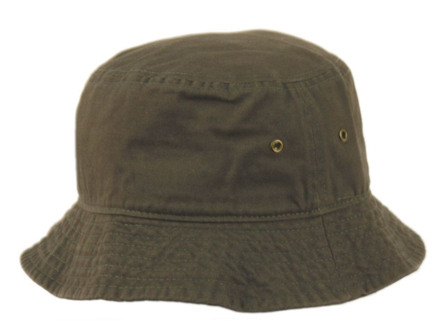 Unisex Solid Cotton Classic Bucket Hat