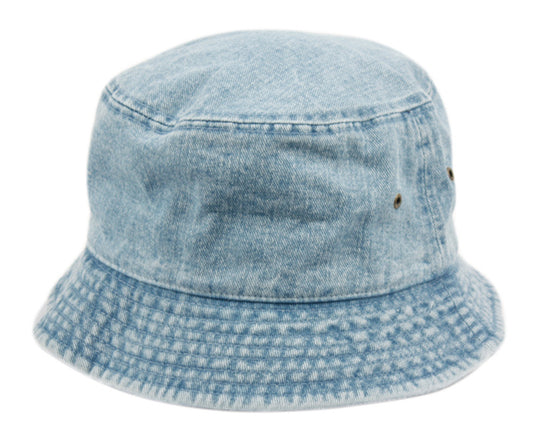 Unisex Solid Cotton Classic Bucket Hat