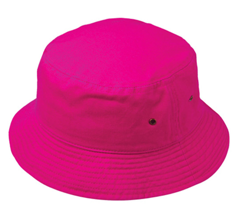 Unisex Solid Cotton Classic Bucket Hat