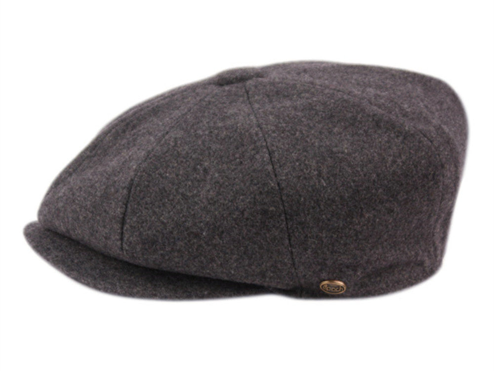 Newsboy Men's Cabbies Fall Winter Solid Classic Apple Wool Cap Golf Hat 1595