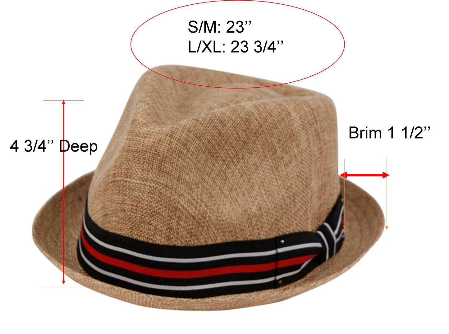 55% Linen 45% Cotton Fedora Men's Spring Summer Small Brim Light Weight with Fabric Band L2261