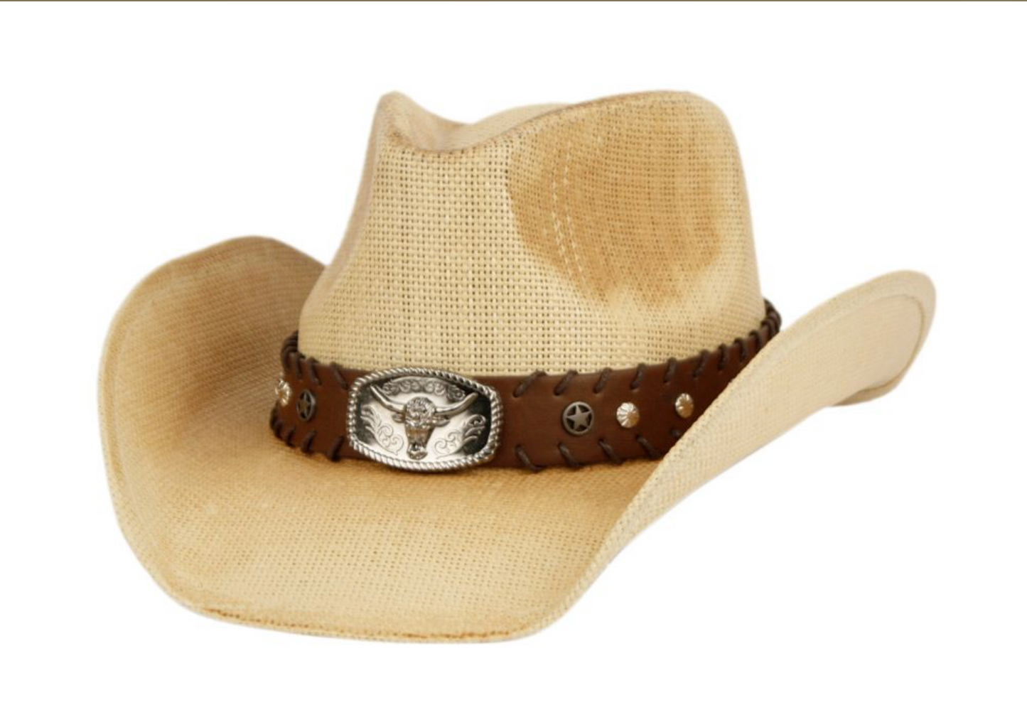 Vintage western Cowboy Hats with bull badge 6038