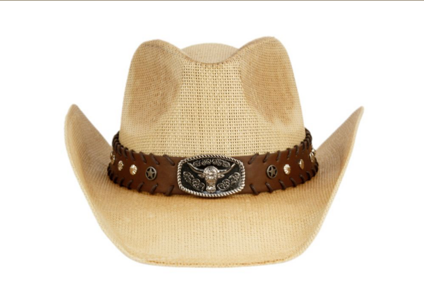 Vintage western Cowboy Hats with bull badge 6038