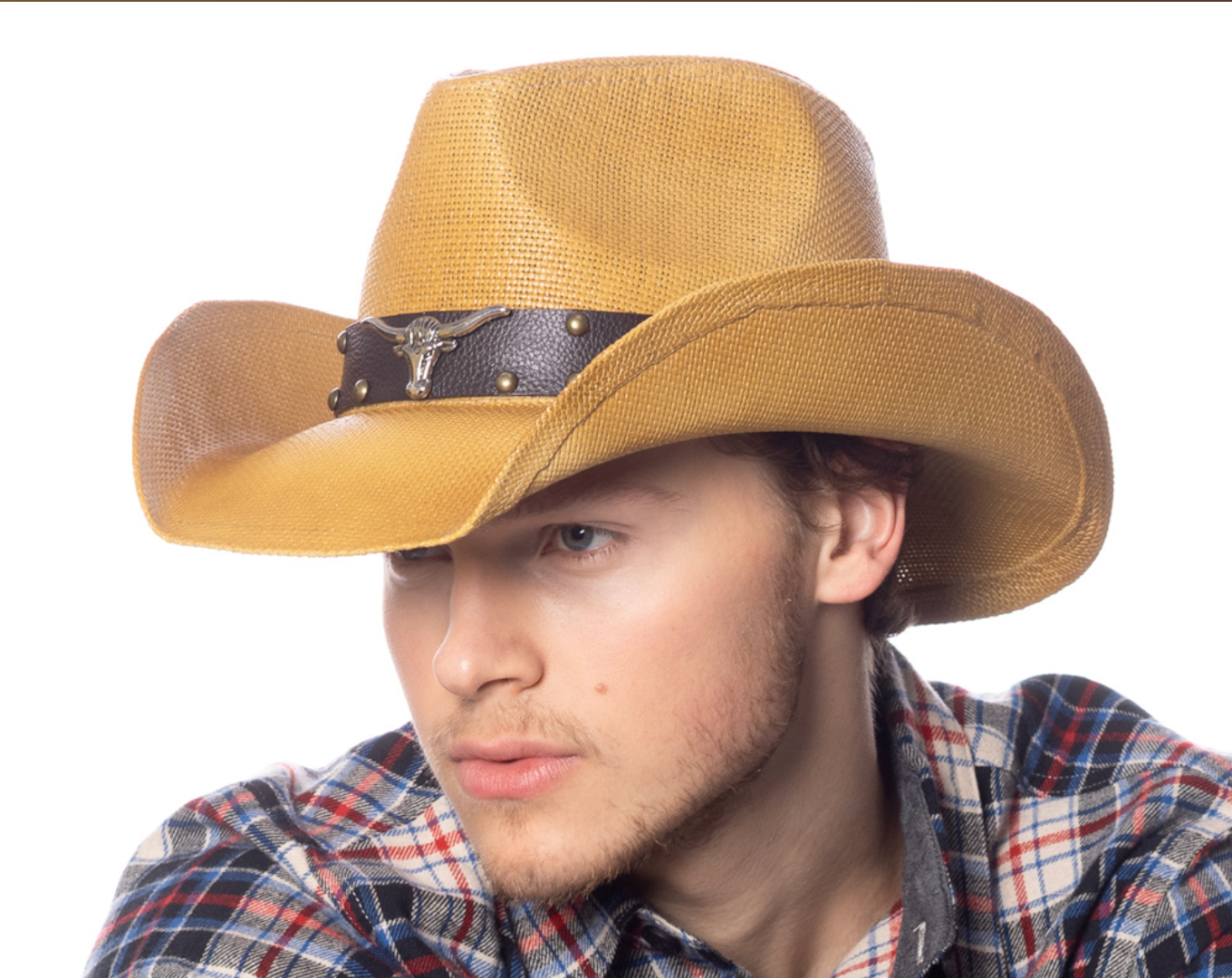 Fashion cowboy hats w/trim band & studs 2937