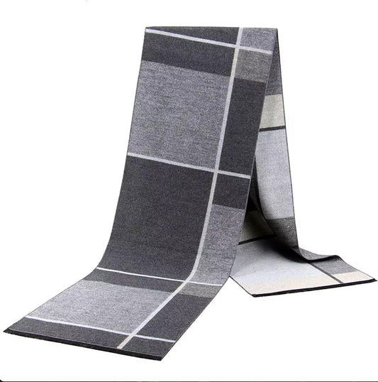 Men's Fashion Scarves Warm and Soft 100% Polyester